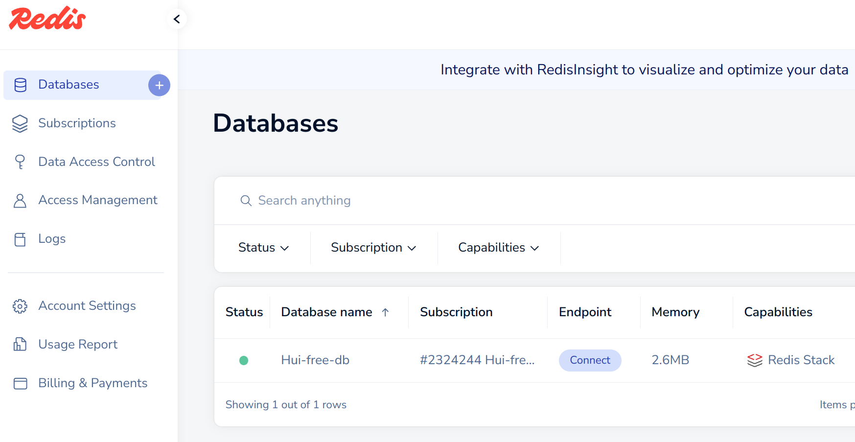 Redis database